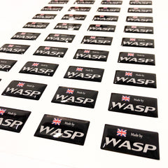 wasp resin flexible domed labels