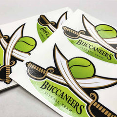 Buccaneers stickers custom shape