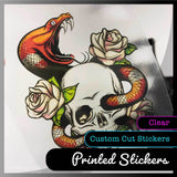 Clear Custom Kiss Cut Stickers - 1.3M x 700mm Sheets