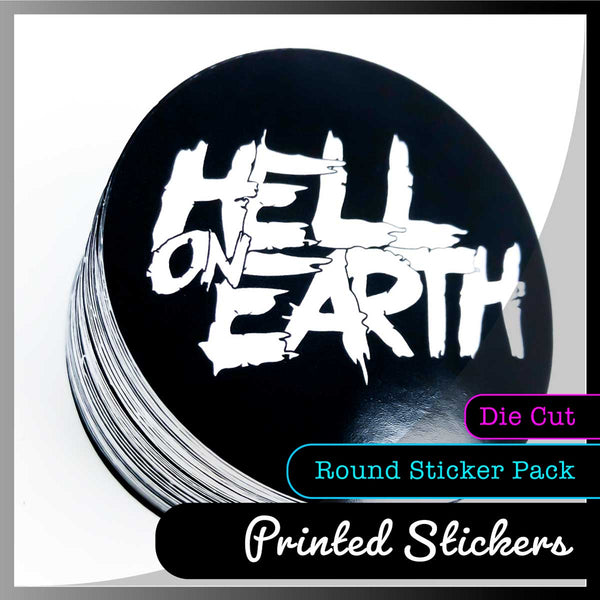 Die Cut Round Sticker Pack