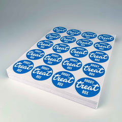 Laminated Custom round stickers - Many sizes and finishes to choose from.