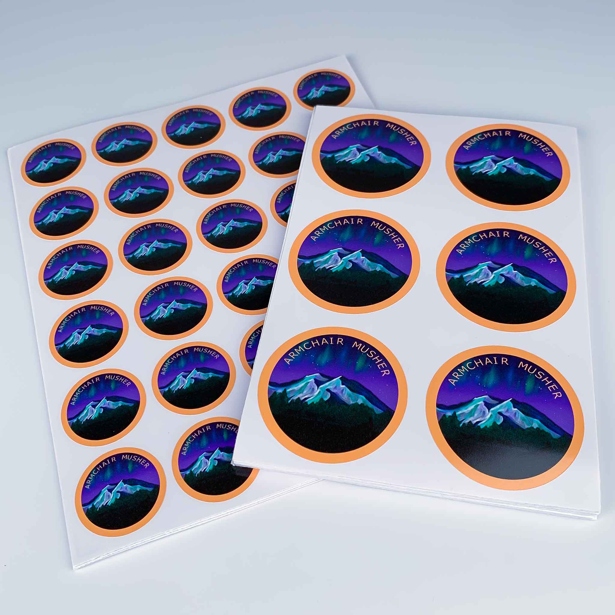 Asm Round Sticker Laminated Custom round stickers - Many sizes and finishes to choose ...