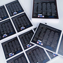 Square stickers - Many sizes and finishes to choose from.