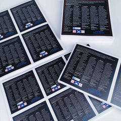 Laminated Custom Square Stickers - Many sizes and finishes to choose from.