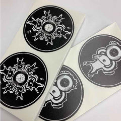 Laminated Custom round stickers - Many sizes and finishes to choose from. - Smash signs ltd