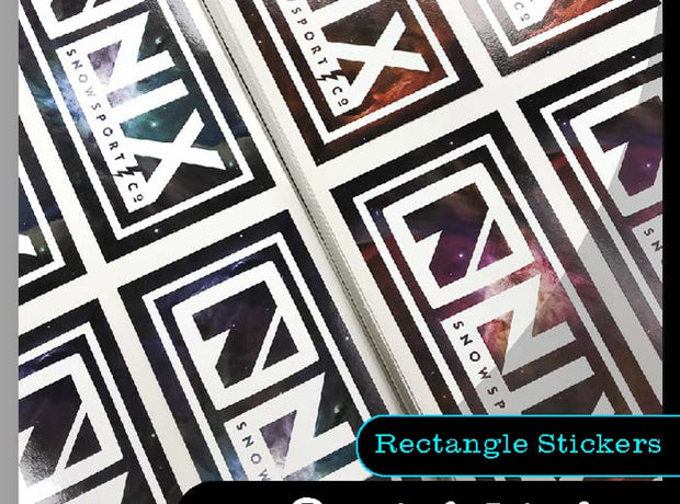 Rectangle stickers