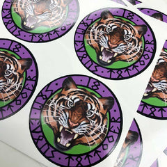 Custom Round stickers - Many sizes and finishes to choose from. - Smash signs ltd