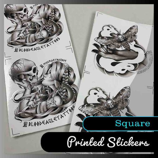 Square stickers - Many sizes and finishes to choose from. - Smash signs ltd