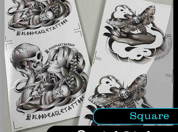 Square stickers - Many sizes and finishes to choose from.