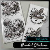 Square stickers - Many sizes and finishes to choose from.